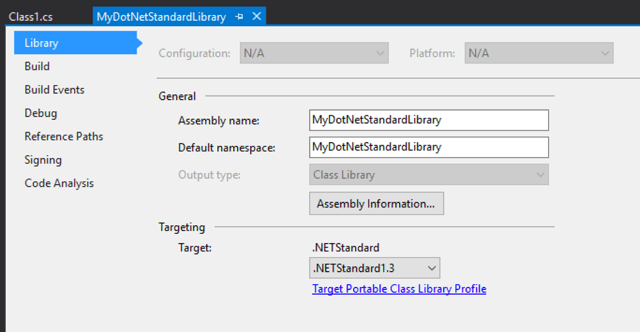 Convert Portable Class Library to .Net Standard