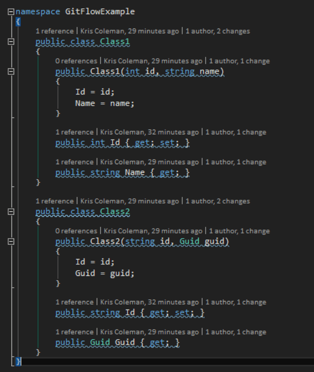 GitFlow Example 02: 1st Feature