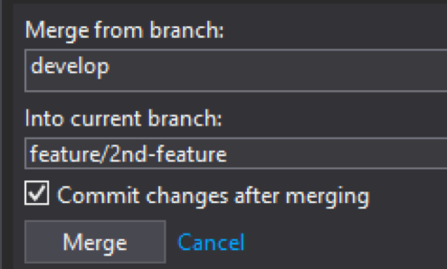 GitFlow Example 09.5: Merge Develop Branch