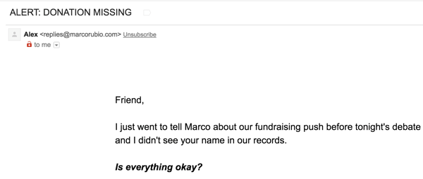 Alert Subject Line