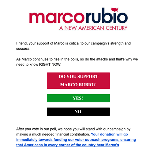 Marco Rubio support email