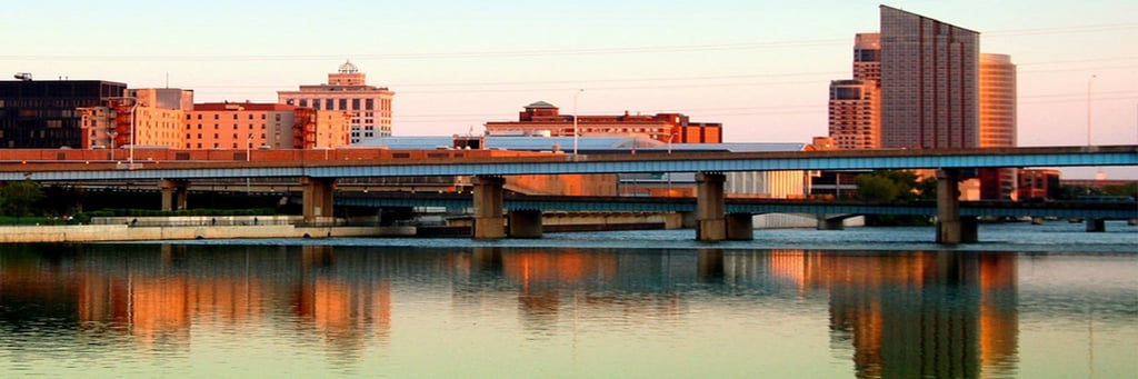 Grand Rapids Skyline by Blue Diamond Photography